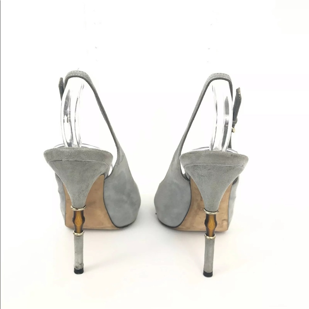 Sexy GUCCI Bamboo Heel Suede Sling Back♥️♥️♥️ - Picture 4 of 11